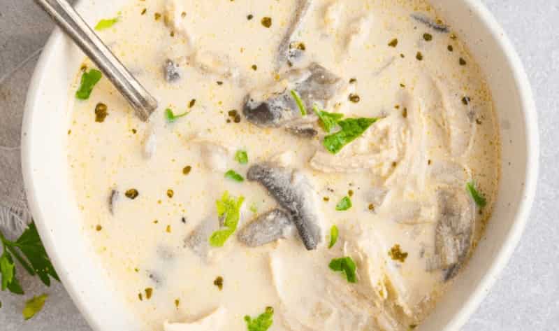 Jamie Oliver Chicken and Mushroom Soup