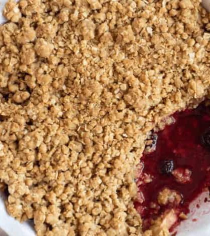 Jamie Oliver Apple and Blackberry Crumble