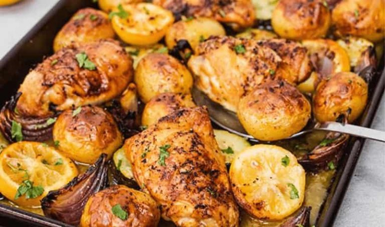 Jamie Oliver Chicken Traybake with Potatoes Recipe