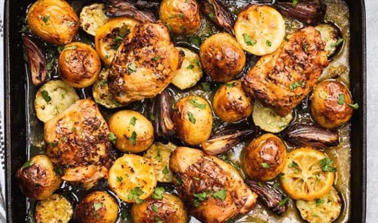 Jamie Oliver Chicken Traybake with Potatoes Recipe