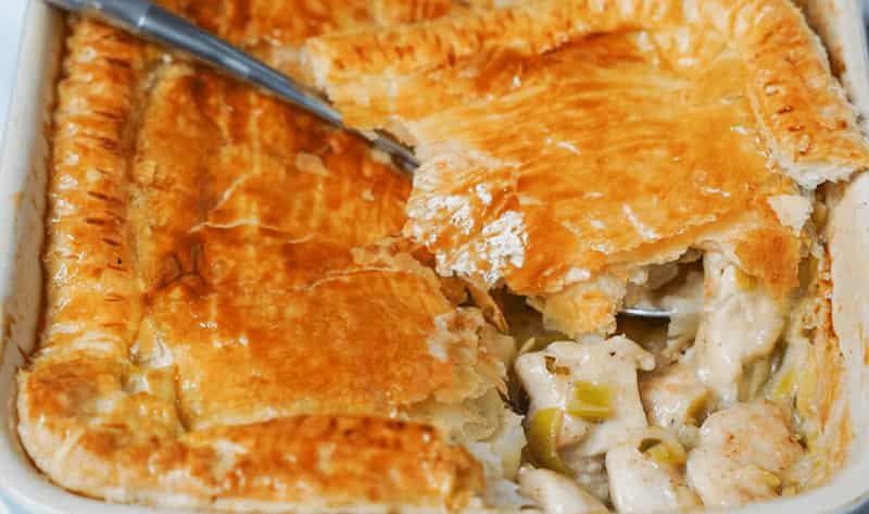 Jamie Oliver Chicken and Leek Pie with Puff Pastry