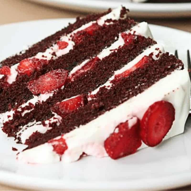 Jamie Oliver Chocolate and Strawberry Cake