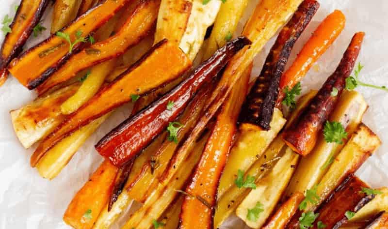 Jamie Oliver Honey Roasted Carrots and Parsnips