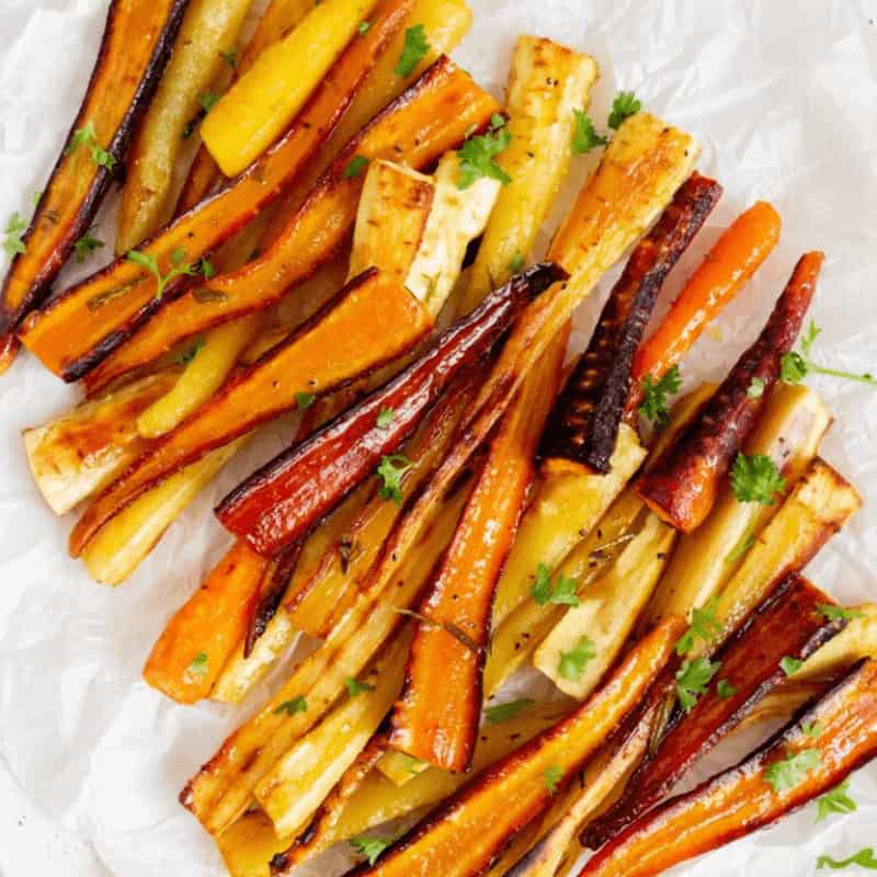 Jamie Oliver Honey Roasted Carrots and Parsnips