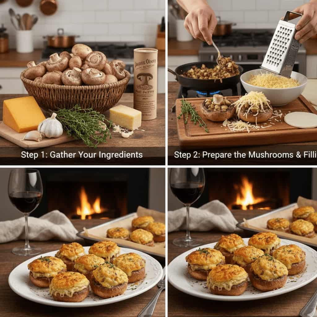 Jamie Oliver Stuffed Mushrooms