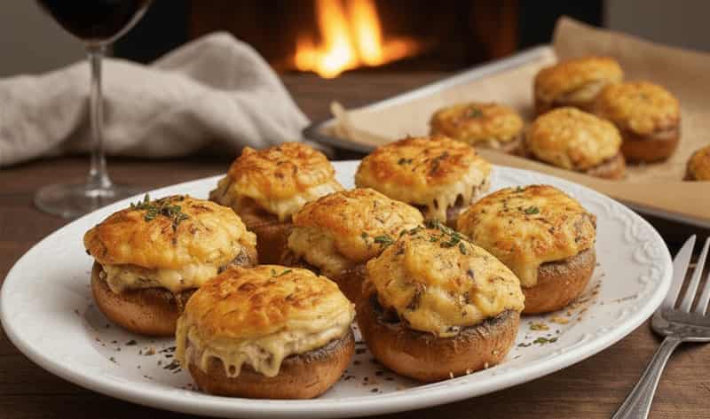 Jamie Oliver Stuffed Mushrooms
