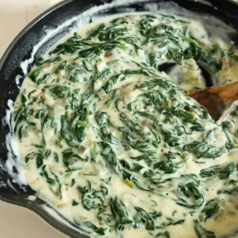 Jamie Oliver Creamed Spinach
