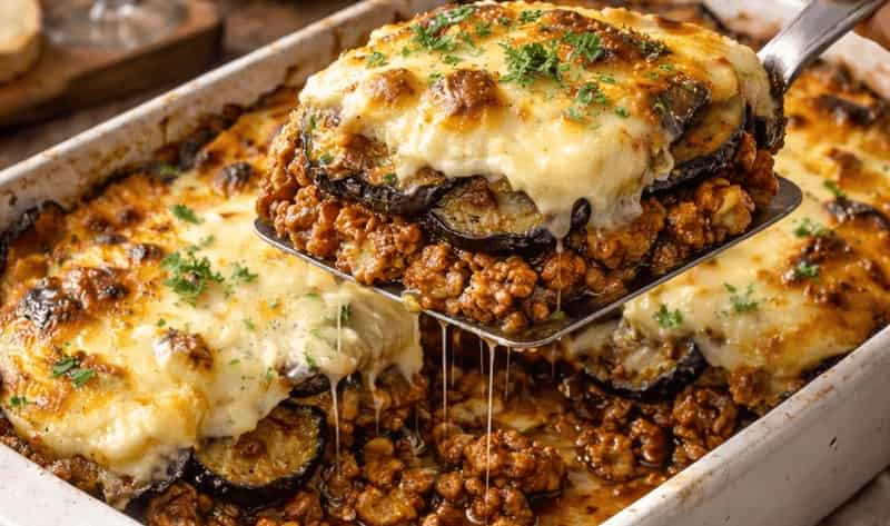Jamie Oliver meat moussaka