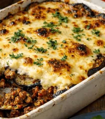 Jamie Oliver meat moussaka