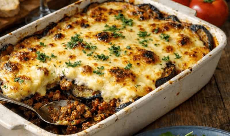 Jamie Oliver meat moussaka