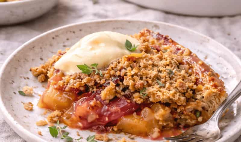 Jamie Oliver Apple And Rhubarb Crumble