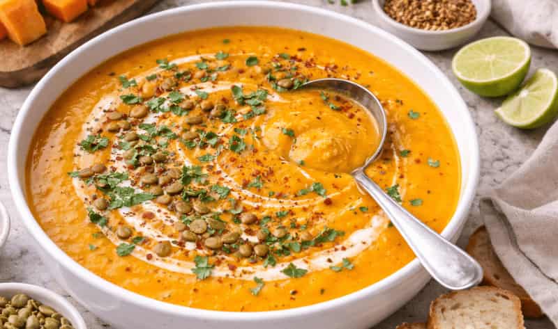 Jamie Oliver Butternut Squash and Sweet Potato Soup