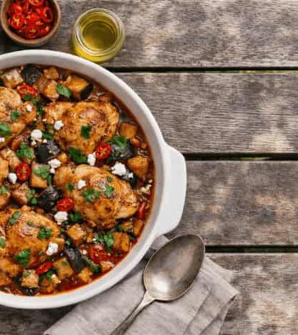 Jamie Oliver Chicken and Aubergine
