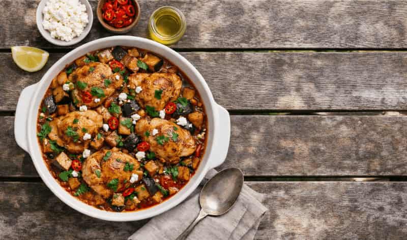 Jamie Oliver Chicken and Aubergine