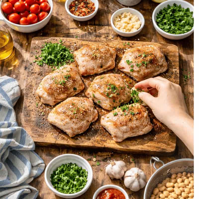 Jamie Oliver Chicken and Cannellini Beans