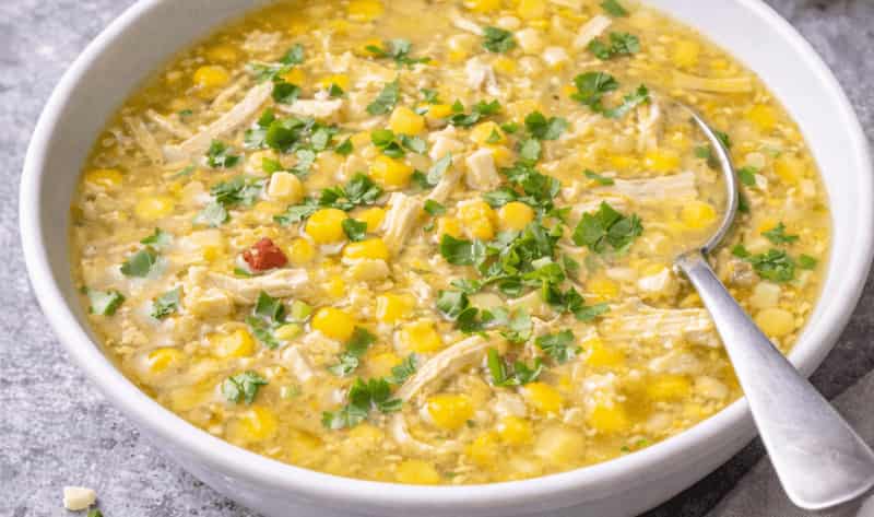 Jamie Oliver Chicken and Sweetcorn Soup