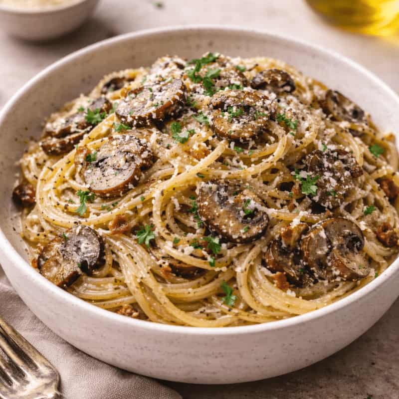 Jamie Oliver Mushroom Carbonara