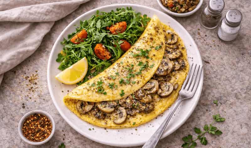 Jamie Oliver Mushroom Omelette