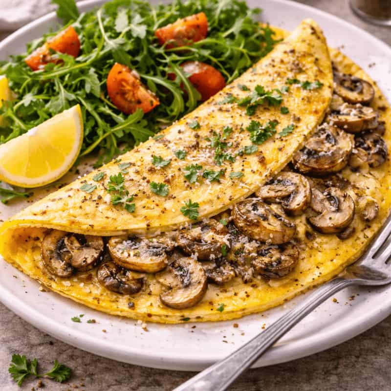 Jamie Oliver Mushroom Omelette