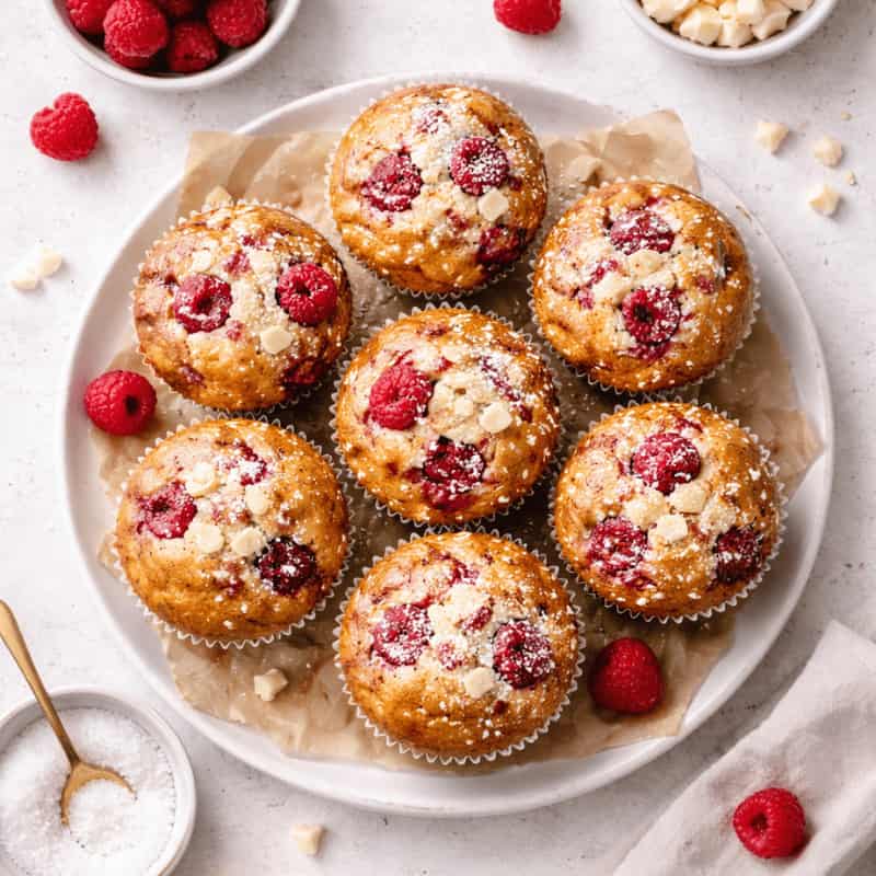 Jamie Oliver Raspberry And White Chocolate Muffins