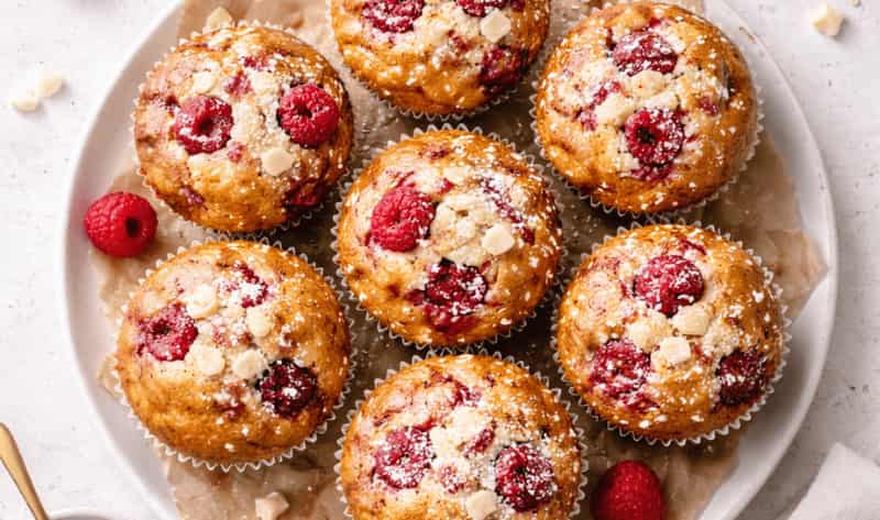Jamie Oliver Raspberry And White Chocolate Muffins