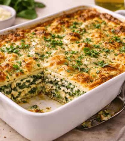 Jamie Oliver Spinach Lasagne
