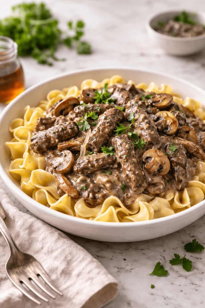 Jamie Oliver Venison Stroganoff