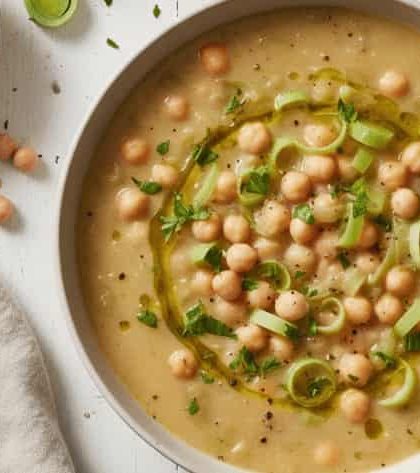 Jamie Oliver Chickpea and Leek Soup
