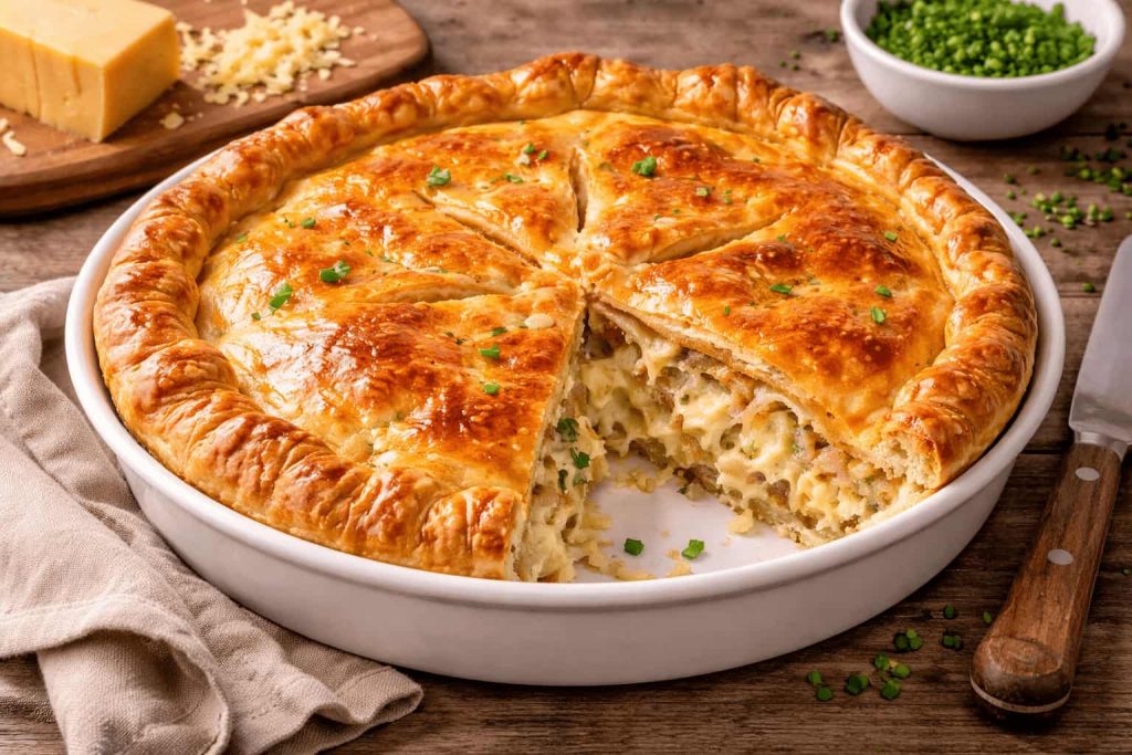 Jamie Oliver Cheese and Onion Pie