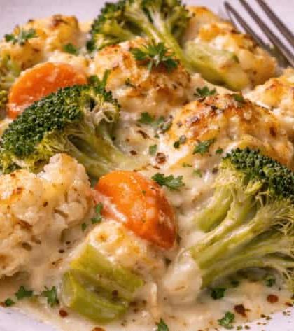 Jamie Oliver Cheesy Vegetable Bake