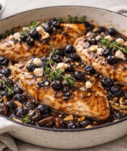 Jamie Oliver Chicken and Blueberries