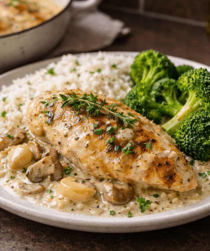 Jamie Oliver Creamy Garlic Chicken