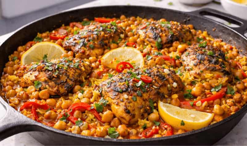 Jamie Oliver One Pan Spicy Chicken