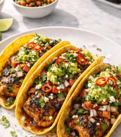 Jamie Oliver chicken tacos