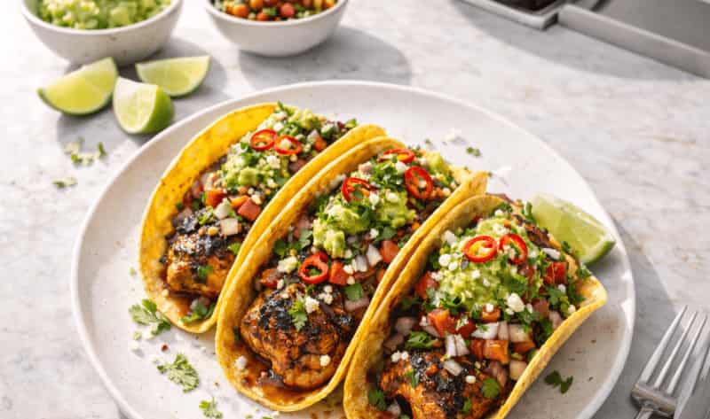 Jamie Oliver chicken tacos