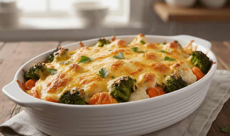 Jamie Oliver Cheesy Vegetables Bake
