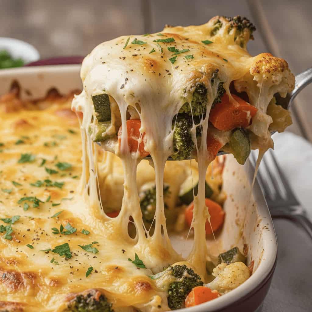 Jamie Oliver Cheesy Vegetables Bake