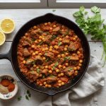Jamie Oliver Moroccan lamb with chickpeas