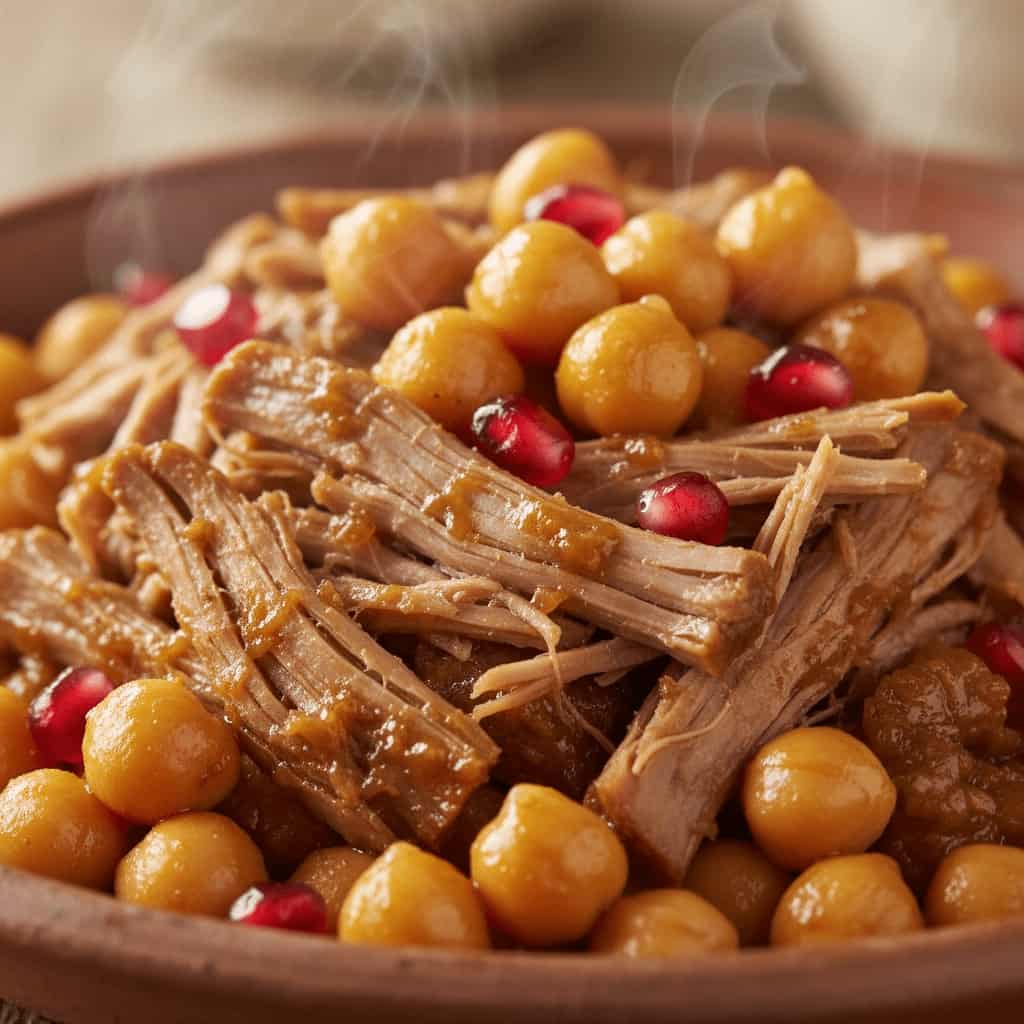 Jamie Oliver Moroccan lamb with chickpeas