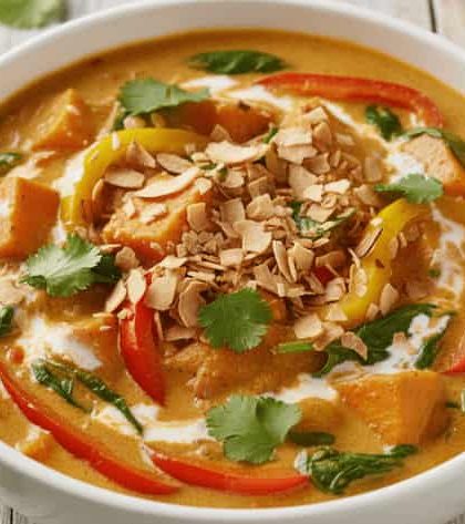 Jamie Oliver vegetable curry with coconut milk
