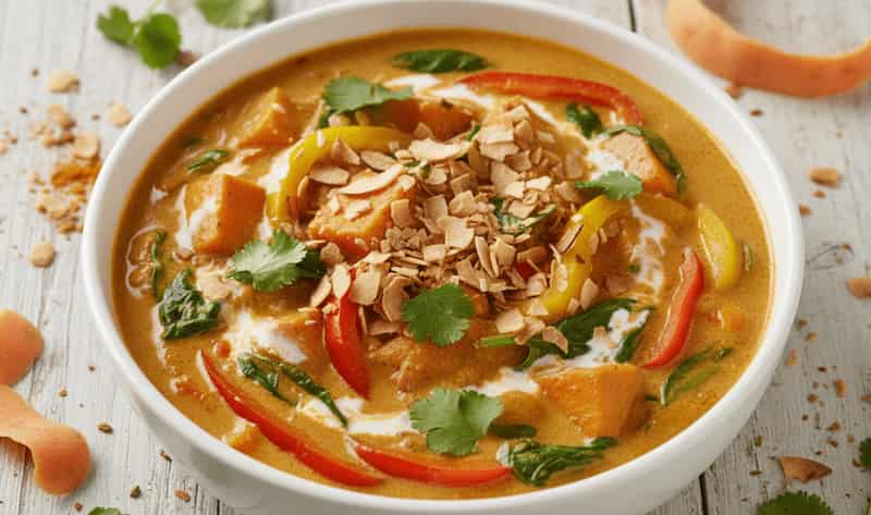Jamie Oliver vegetable curry with coconut milk