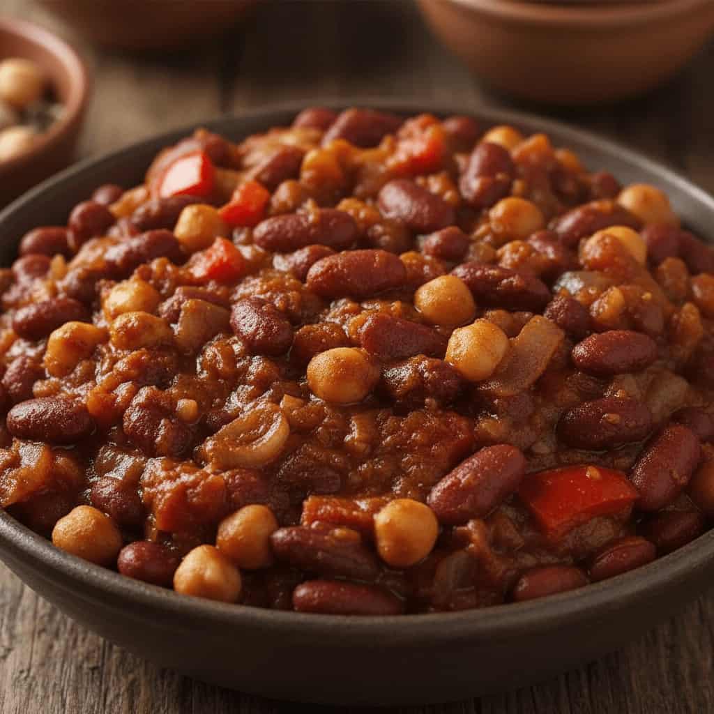 Jamie Oliver veggie chilli 15 Minute meals