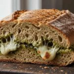 Jamie Oliver Cheesy Garlic Bread with Pesto