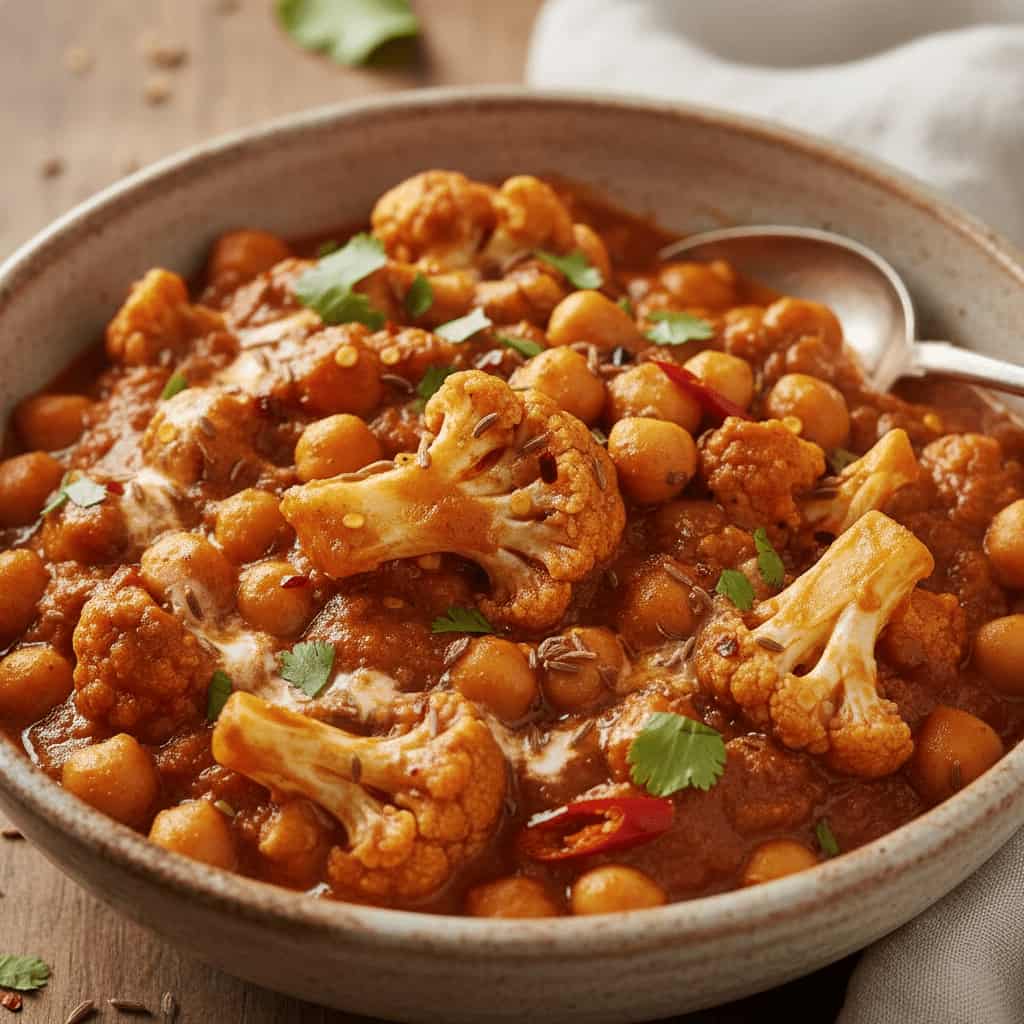 jamie oliver cauliflower and chickpea curry