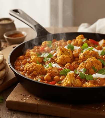 jamie oliver cauliflower and chickpea curry