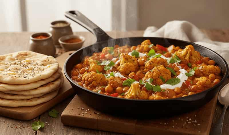 jamie oliver cauliflower and chickpea curry