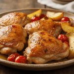 Jamie Oliver Chicken Thighs with Potatoes and Tomatoes