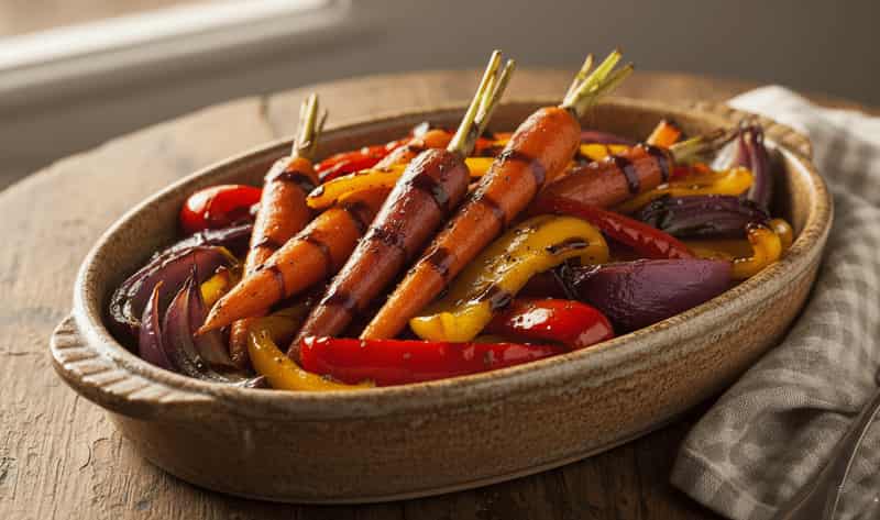 Jamie Oliver Balsamic Roasted Vegetables