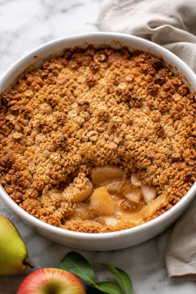 Jamie Oliver Apple and Pear Crumble