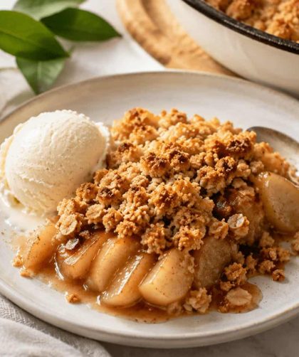 Jamie Oliver Apple and Pear Crumble